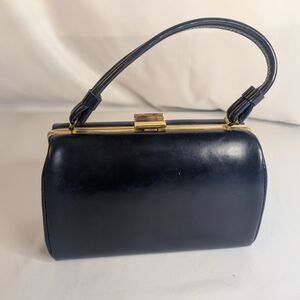 Vintage Navy Handbag/Clutch 1950-60' Style